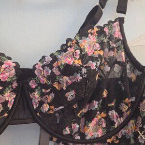 NEW SET SavageX Fenty Not Sorry Unlined Lace Balconette Bra & Panty 42DDD 1X